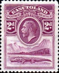 Basutoland 1933 SG 3 King George V Head and Crocodile Fine Mint