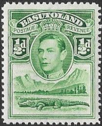 Basutoland 1938 SG 18 King George VI and Crocodile Fine Mint