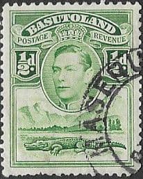 Basutoland 1938 SG 18 King George VI and Crocodile Fine Used