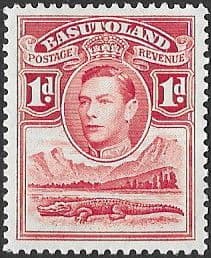 Basutoland 1938 SG 19 King George VI and Crocodile Fine Mint