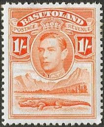 Basutoland 1938 SG 25 King George VI and Crocodile Fine Mint