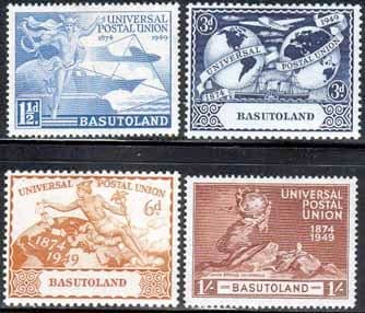 Basutoland 1949 Universal Postal Union Set Fine Mint