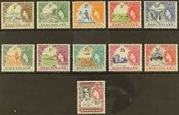 Basutoland 1954 Queen Elizabeth Set Fine Mint