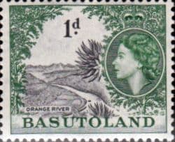 Basutoland 1954 SG 44 Queen Elizabeth Orange River Fine Mint