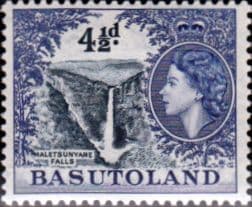 Basutoland 1954 SG 47 Queen Elizabeth Maletsuntane Falls Fine Mint