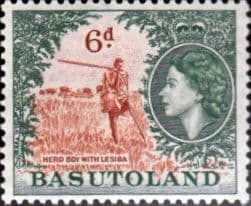 Basutoland 1954 SG 48 Queen Elizabeth Herd Boy with Lesiba Fine Mint