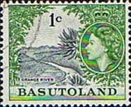 Basutoland 1961 SG 70 Queen Elizabeth Orange River Fine Used