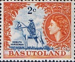 Basutoland 1961 SG 71 Queen Elizabeth Mosuto Horseman Fine Mint
