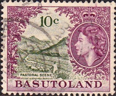 Basutoland 1961 SG 75 Queen Elizabeth Pastoral Scene Fine Used