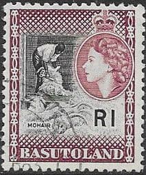 Basutoland 1961 SG 79 Queen Elizabeth Mission Cave House Fine Used
