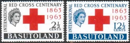 Basutoland 1963 Red Cross Centenary Set Fine Mint