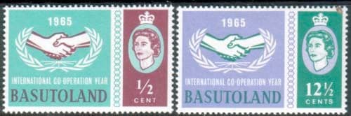 Basutoland 1965 International Co-operation Year Set Fine Mint