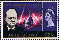 Basutoland 1966 Churchill SG 105 Fine Used