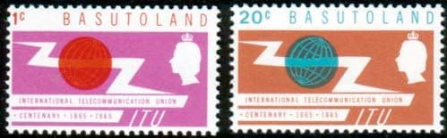 Basutoland International Telecomunication Union Set Fine Mint
