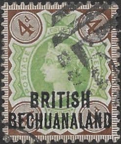 Bechuanaland 1891 Queen Victoria SG 35 Fine Used