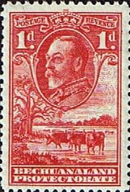 Bechuanaland 1932 King George V Baobab Tree and Cattle SG 100 Fine Mint