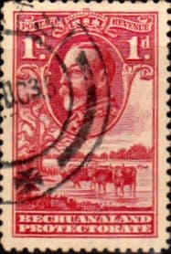 Bechuanaland 1932 King George V Baobab Tree and Cattle SG 100 Fine Used
