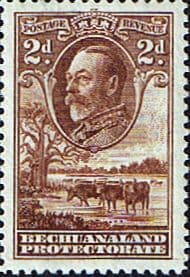 Bechuanaland 1932 King George V Baobab Tree and Cattle SG 101 Fine Mint