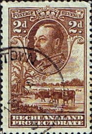 Bechuanaland 1932 King George V Baobab Tree and Cattle SG 101 Fine Used