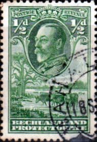 Bechuanaland 1932 King George V Baobab Tree and Cattle SG 99 Fine Used