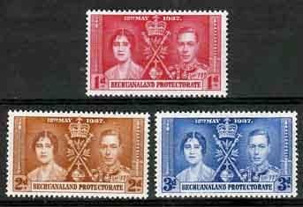 Bechuanaland 1937 King George VI Coronation Set Fine Mint