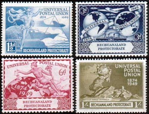 Bechuanaland 1949 Universal Postal Union Set Fine Mint