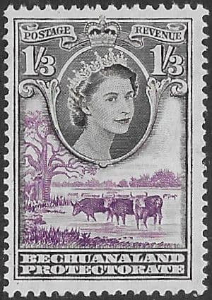 Bechuanaland 1955 Queen Elizabeth SG 150 Fine Mint