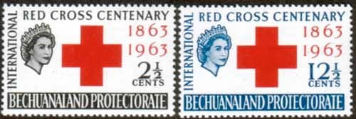 Bechuanaland 1963 Red Cross Centenary Set Fine Mint