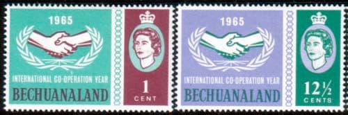 Bechuanaland 1965 International Co-operation Year Set Fine Mint