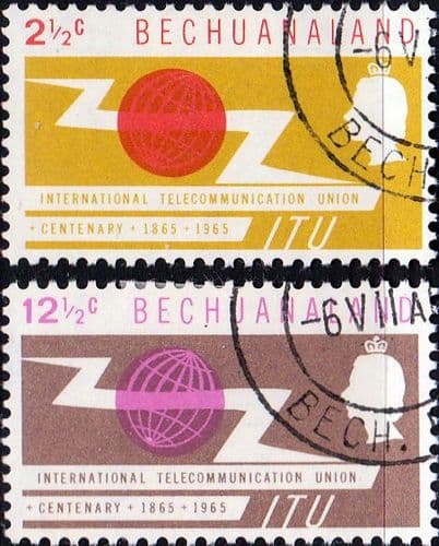 Bechuanaland International Telecomunication Union Set Fine Used