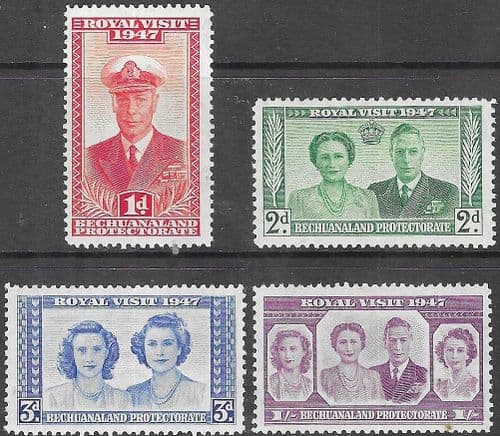 Bechuanaland1947 Royal Visit Set Fine Mint