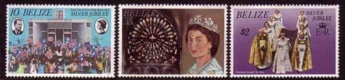Belize 1977 Royal Silver Jubilee Set Fine Mint