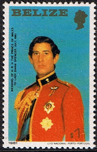 Belize 1981 Charles and Diana Royal Wedding SG 615 (Small) Fine Mint