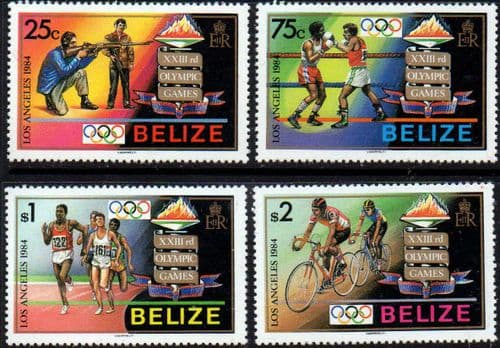 Belize 1984 Olympic Games Set Fine Mint