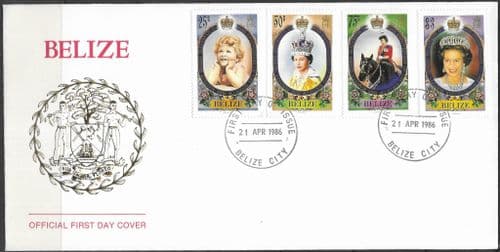 Belize 1986 Queen Elizabeth II 60th Birthday First Day Cover