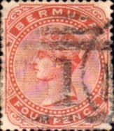 Bermuda 1883 Queen Victoria SG 28a Fine Used