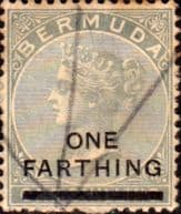 Bermuda 1901 Queen Victoria SG 30 Overprint Fine Used
