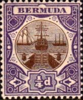 Bermuda 1906 Dry Dock SG 34 Fine Mint