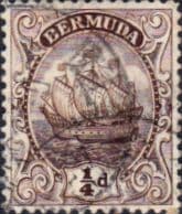 Bermuda 1910 King George V Galleon SG 44a Fine Used