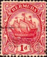 Bermuda 1910 King George V Galleon SG 46 Fine Used