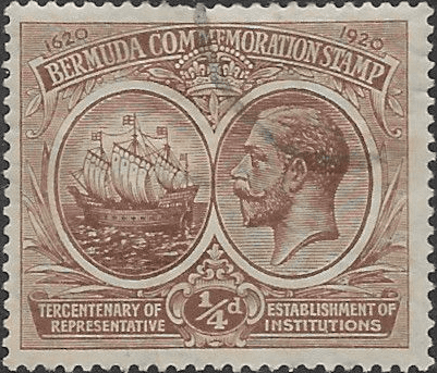Bermuda 1920 King George V Institutions Tercentenary SG 59 Fine Used