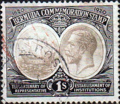 Bermuda 1920 King George V Institutions Tercentenary SG 64 Fine Used