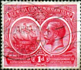 Bermuda 1920 King George V Institutions Tercentenary SG 65 Fine Used