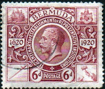 Bermuda 1921 King George V Institutions Tercentenary SG 72 Fine Used