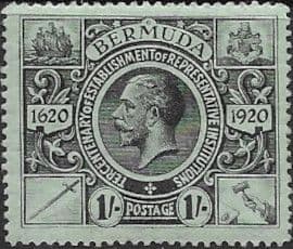 Bermuda 1921 King George V Institutions Tercentenary SG 73 Fine Mint