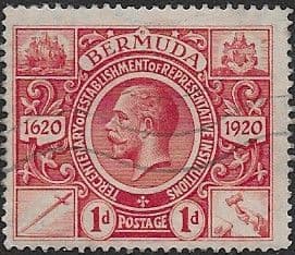Bermuda 1921 King George V Institutions Tercentenary SG 76 Fine Mint