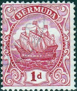 Bermuda 1922 King George V Galleon SG 79 Fine Used