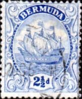 Bermuda 1922 King George V Galleon SG 82 Fine Used
