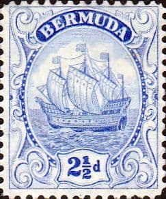 Bermuda 1922 King George V Galleon SG 82b Fine Mint