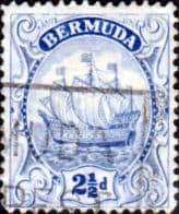 Bermuda 1922 King George V Galleon SG 82b Fine Used